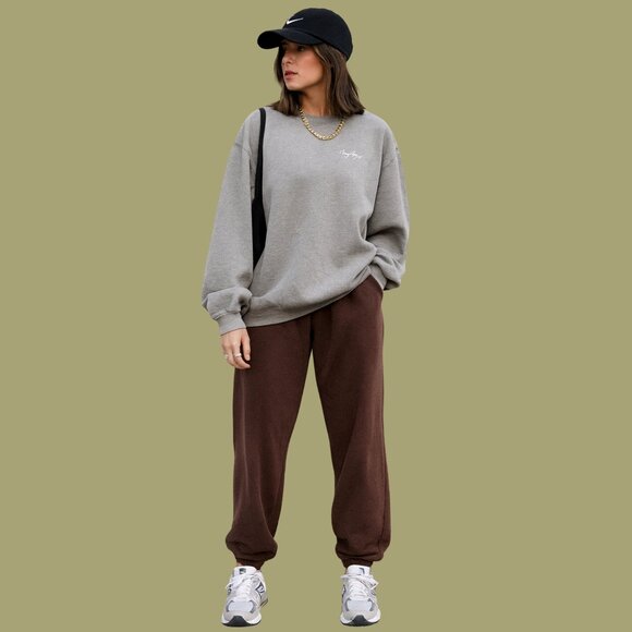 Streetwear Society Pants - Streetwear Society Brown Jogger Sweatpants | Size Small